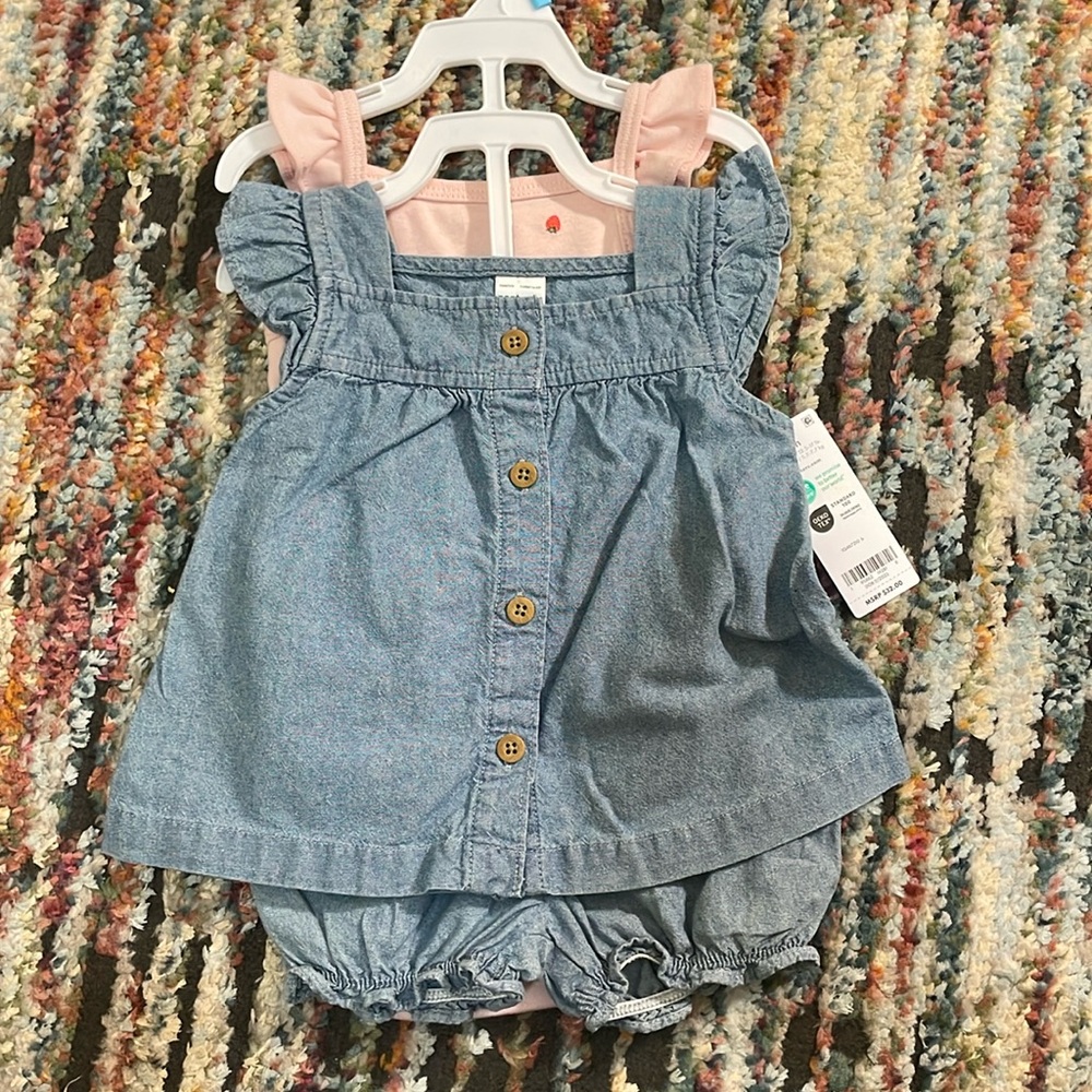 Carters Girls 3 piece matching set